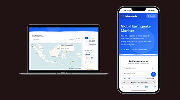 Seismonesia - Website Pemetaan Informasi Gempa Dunia
